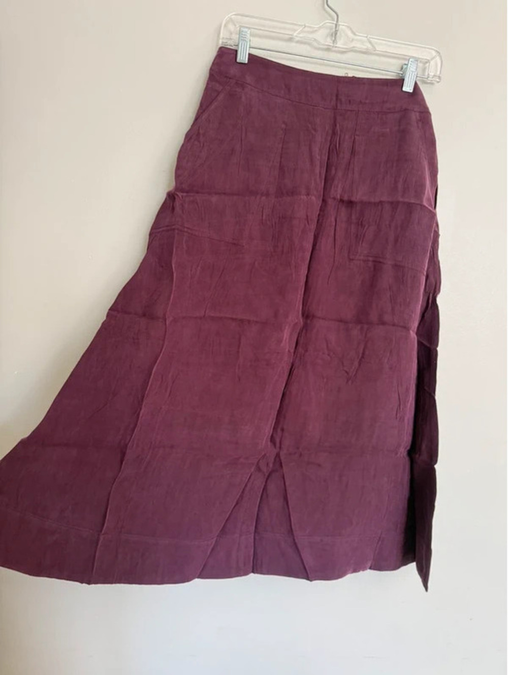 RARE Paper Denim & Cloth FW13 Sample Midi Skirt - Dark Plum, Size S
